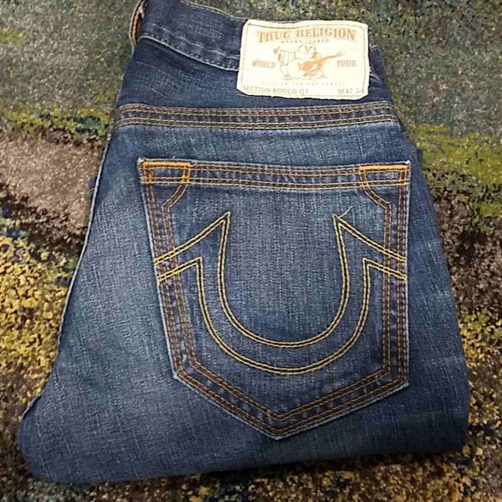 True Religion EUC 30/34 mens "Rocco Qt" button fly